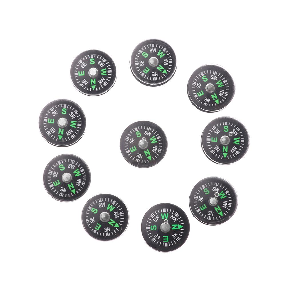 10pcs High Quality Mini Plastic North Navigation Button Design Practical Guider Camping Hiking Tool Outdoora Accurate Compass