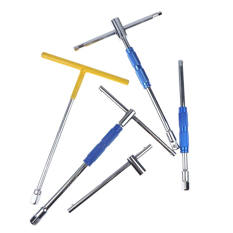 Multifunctional T-Handle Socket Wrench Set, Interchangeable Sockets And Lever Bar, Easy To Use Hand Tool For Repair Work