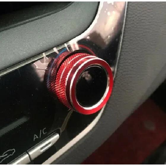 For Toyota Corolla    2Pcs Car AC Climate Control Knob Trim Button Cover Auto Accessories Car AC Control Knobs Ring
