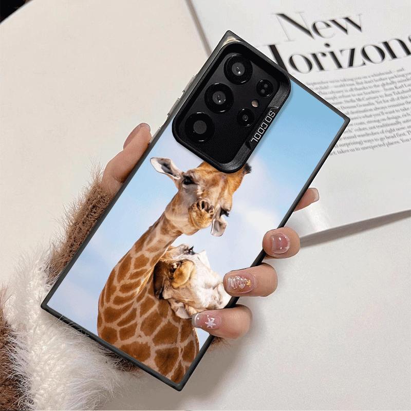 Giraffe Animal Pattern Shockproof Phone Case for Samsung Galaxy S26 Edge S25 Ultra S24 FE S23 Plus S21 Cover Anti Fall Fundas