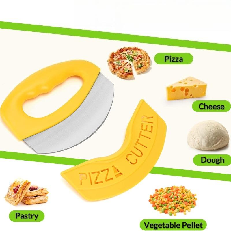 Stainless Steel Cutting Knife, Multifunctional Slicing Knife, Baking Tool, Easy To Clean, Seat Belt Cover Pizza Knife