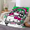 1pc Town Adventure Hello Kitty Blanket, Cute Home Decor Gift, Soft Throw Blanket, Living Room, Travel, Camping, Car Blankets, Beach, Office Naps, All-
