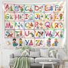Arazzo Alfabeto Cartone Animato da Appendere alla Parete Kawaii Animale Hippie Arte Minimalista Bohemien Tapiz Camera dei Bambini Decorazione Casa