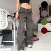 New In Autumn/Winter Women's Casual Retro Workwear Dad Jeans Loose Wide Leg Straight Leg Denim Pants for Women