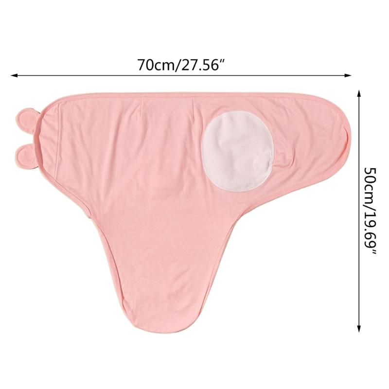 Anti-kick Cotton Baby Blanket Set with Matching Hat Soft Breathable Sleepsack 0-3 Months Newborns Wrap Towel & Bonnet