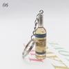 1PC Cute Novelty Pendant Accessions Car Bag Keyring Assorted Color Resin Beer Wine Bottle Keychain