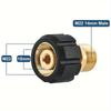 Efficient Brass Pressure Washer Hose Coupling - M22 Male14mm To Female15mm Screw Nipple 4500PSI