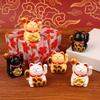 1 Stück Mini Solarbetriebene Chinesische Glückskatze Reichtum Winken Schütteln Hand Glück Willkommen Katze Süße Glückskatze Home Auto Dekor Geschenk