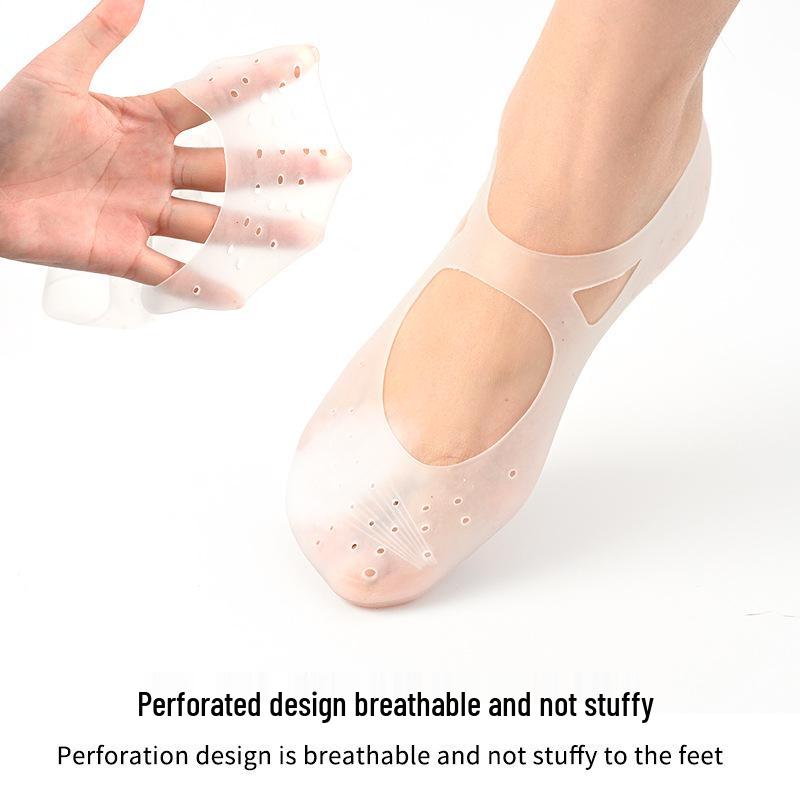 SEBS Silicone Arch Support Heel Sleeve Socks: Anti-Crack, Breathable, Unisex Foot Cover