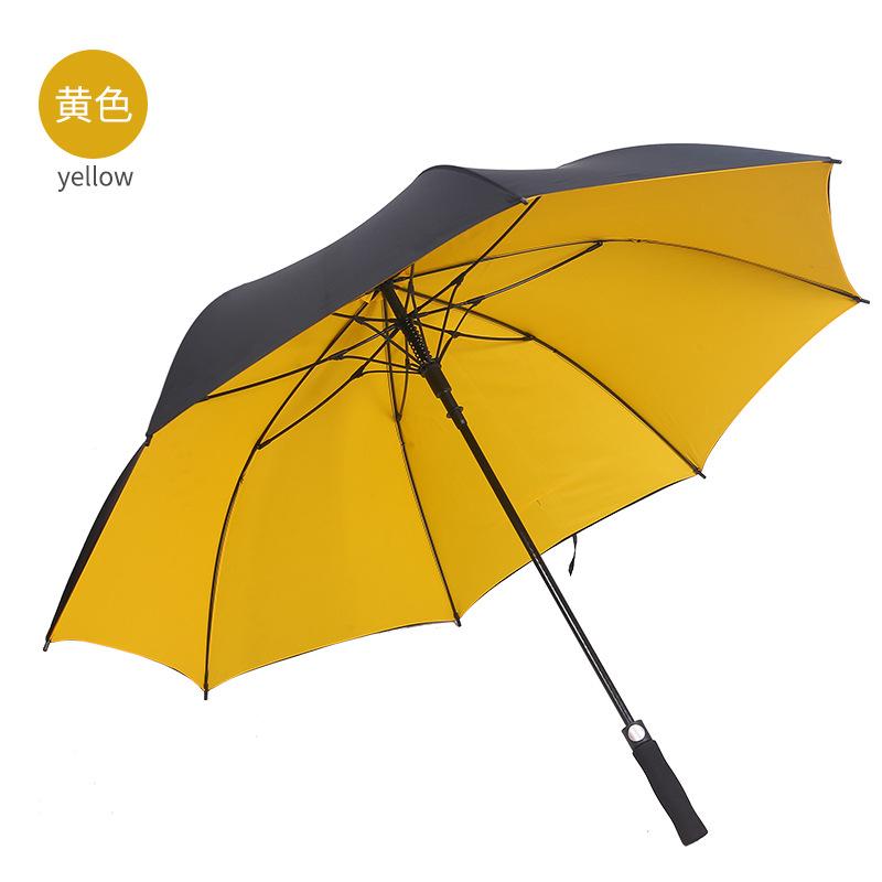 30 "automatic straight handle. Curved handle double layer golf business umbrella Large double men's umbrella windproof umbrella