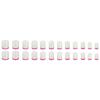 24 Pieces Simple White Rose Red French Manicure, Sweetheart Spice Girl Style Fashion Niche Wear Nail