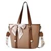 Elegant Pu Material Bucket Bag With Zipper Closure Soft Casual Handbag Options