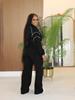 Color Block Patchwork Striped Women's Two-Piece Sports Set