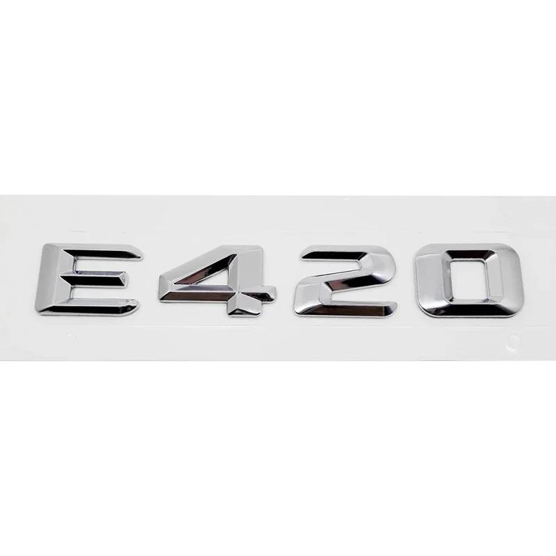 Car Rear Trunk Number Letter Sticker Tail Box Emblem Badge for Mercedes Benz E Class E300 E320 E350 E400 E420 E430 E500 E550