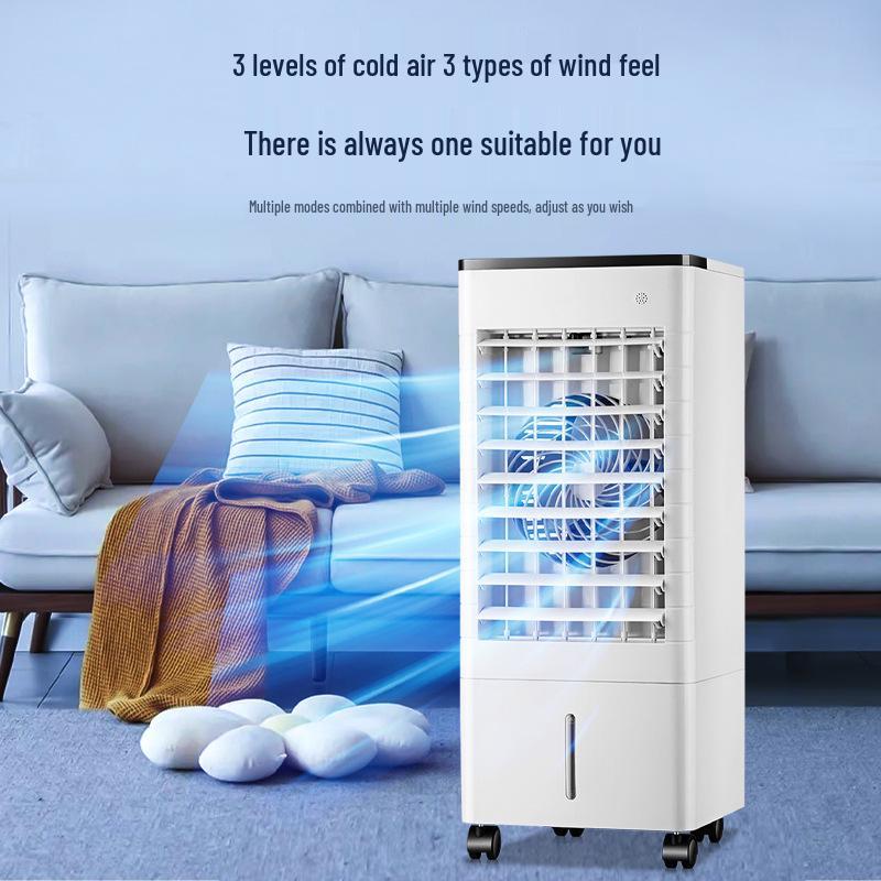 Mobile Air Cooler with Strong Fan, Add Water/Ice for Extra Cooling - Ideal for Small Bedrooms