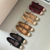 IPPEUM Women Mary Janes Shoes 2025 New Ballet Flats Round Toe Pumps