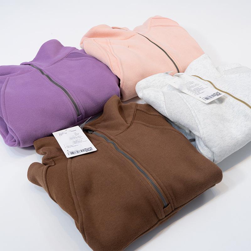 Women's High Collar Thick Sweater: Long Sleeve, Half-Zip, Loose Fit for Jogging, Fitness & Yoga In Autumn and Winter.