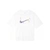 New Nike Women'ss Hand-Drawn Print Crewneck T-Shirt White FD9315-100