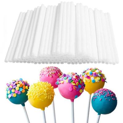 Bastoncini di Plastica Bianca per Lecca-lecca Cake Pop Lollies Lollys Artigianato Supporti per Torta AS Strumenti per Decorare Torte