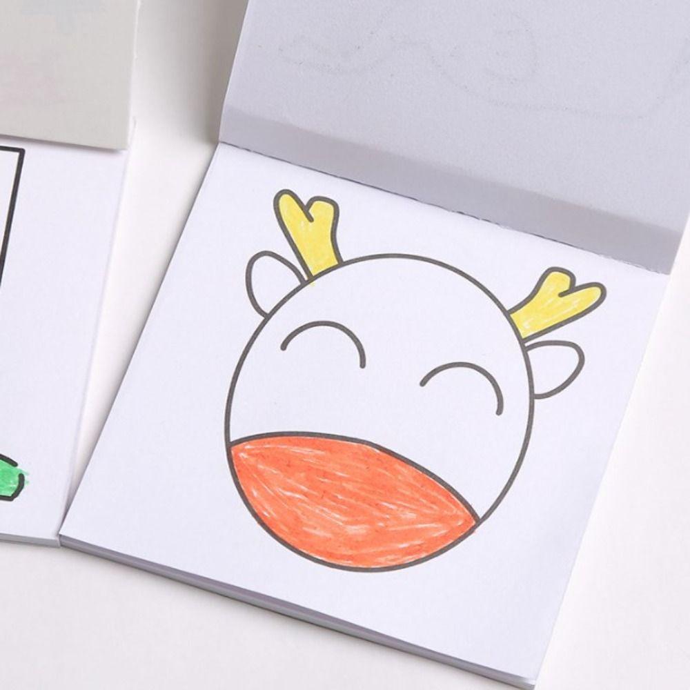 Graffiti Pocket Mini Coloring Books Montessori Gouache Graffiti Book Children Drawing Toy