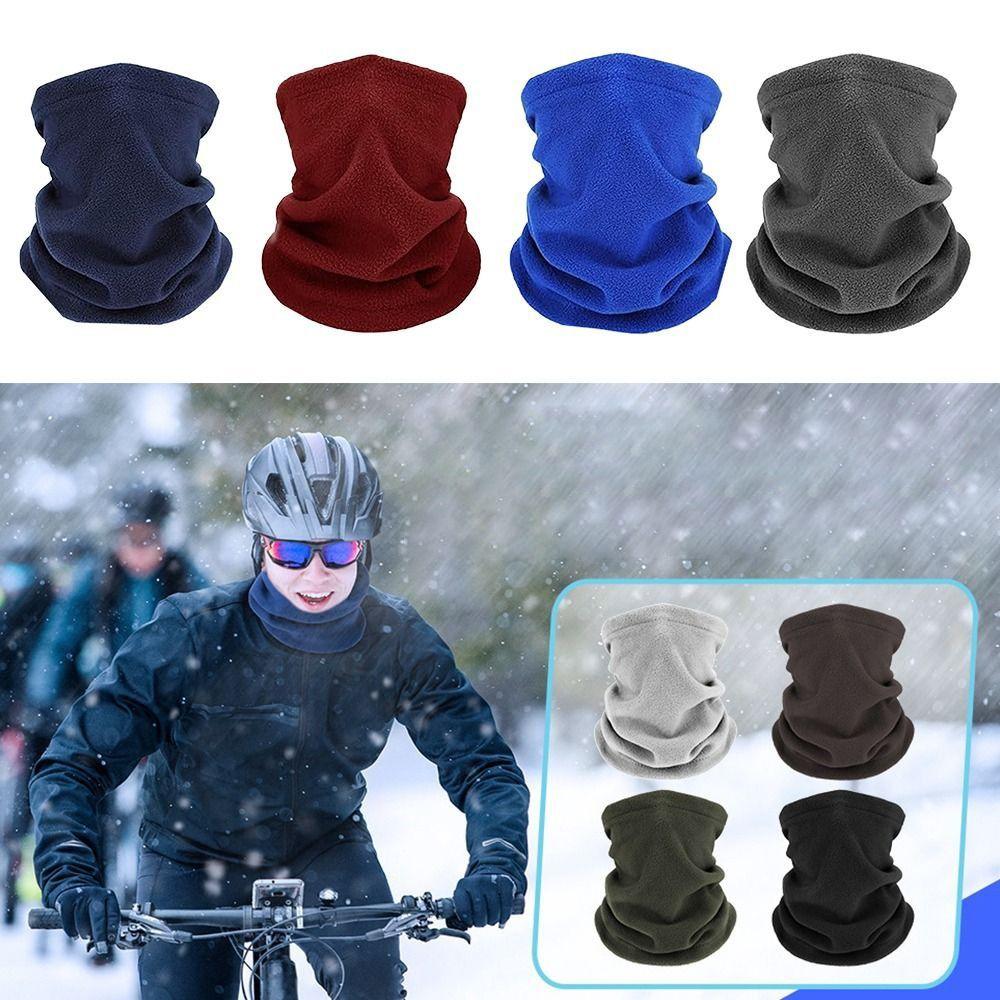 

Thickened Lining Neck Warmer Plush Pullover Cap Fashion Neck Scarves синій