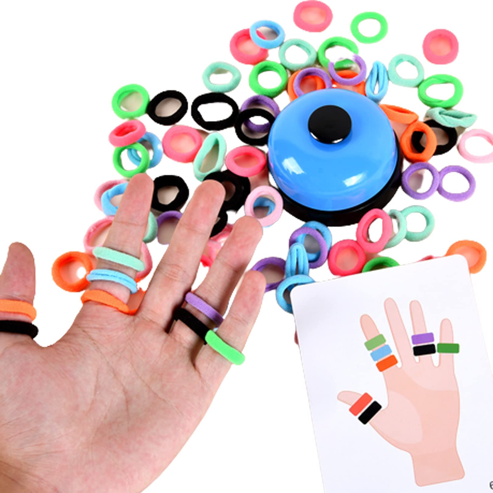 

sac taske Board Tabletop Finger Card Buzzer Buttons of 80 Rubber Ring-Ding Game, Game, Game, Game, (Set Buttons)