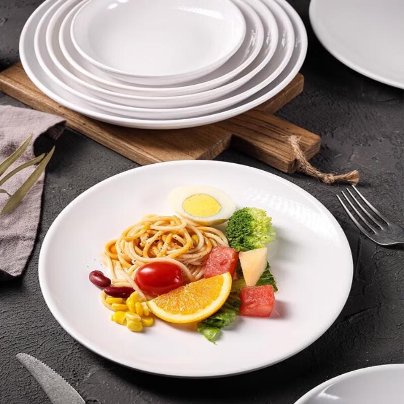 Shengxinhui Food Grade Melamine Round Plate (10 Pcs)