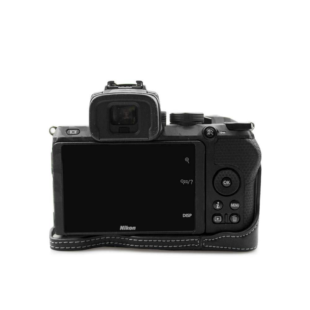 Kinokoo Nikon Z50 Genuine Leather Camera Body Case with Interchangeable Tripod Black Case, Case, Mount,