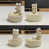 Cartoon Cat Candle Holder Cat Tea Light Candle Holder Office Home Desktop Decorative Ornaments Cute Candlestick Craft Decoration