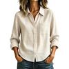 Dames geruit loszittend knoophemd met lange mouwen casual top
