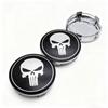 4pcs Skull Logo Badge Emblem Car Wheel Center Caps 60MM 56MM Rim Hubcaps Cover Wheels Hub Cap Replace Car Styling Accessories
