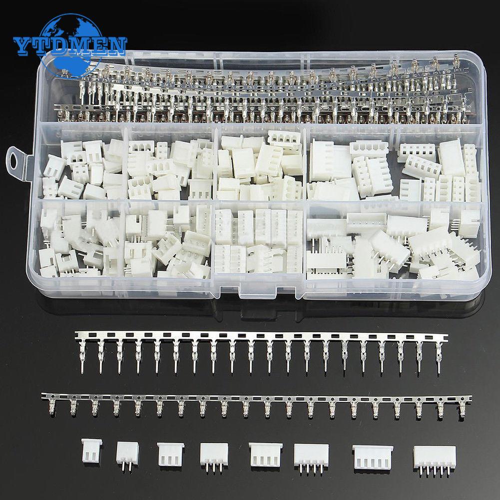 560PCS Dupont Connector 2.54mm Jumper Wire Cable Pin Header Pin Housing and Male / Female Pin Head Terminal Adapter Plug Set Kit