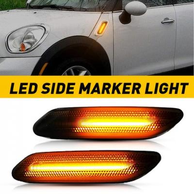 2PCS LED Full Front Amber Marker Side Lights Lamps For MINI Cooper R60 R61 11-16