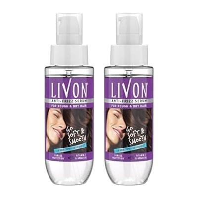 Hair Serum for Dry Rough Hair for Women Men 24H Frizz-Free Smoothness with Argan Oil Vitamin E 50ml Pack of 2
