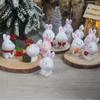 Christmas Resin Decorative ItemsMini Little Rabbits and Cute Cartoon Animals for Decoration and Landscaping