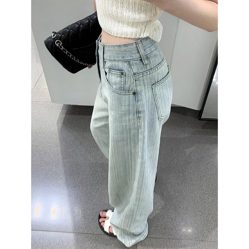 mm Light Blue Fat Sister Pear Shapes Denim Light Blue S(Suggestion 40-45kg)