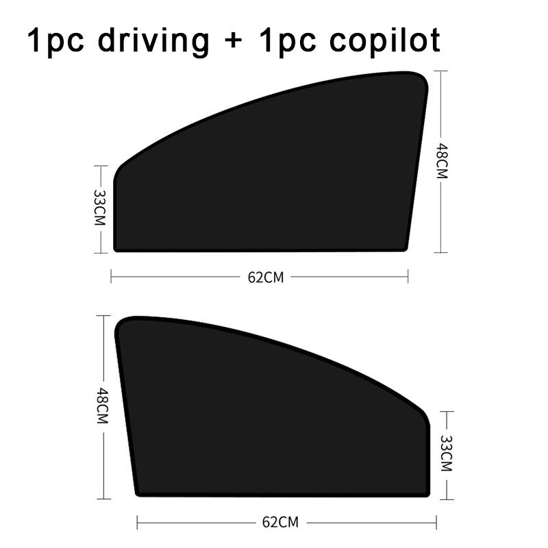 

1 Set Magnets Car Side Window Sunshades Blackout UV Protection Car Curtain Titanium silver magnetic sunshade Window Sun Visor