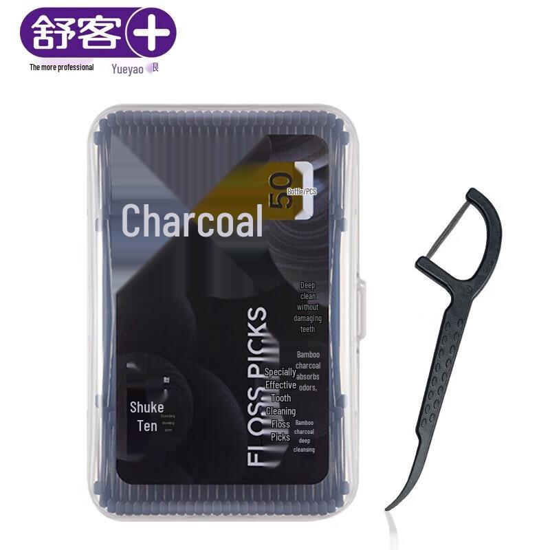 

SUCKE Professional Bamboo Charcoal Dental Floss Picks