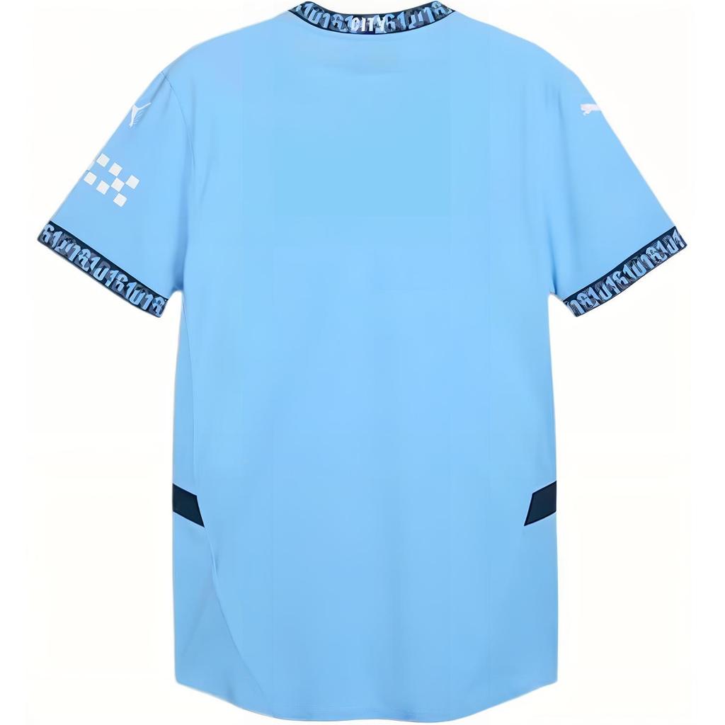 Puma Manchester City FC SS24 Lässiger Sport Rundhals Pullover Komfort Kurzarm T-Shirt Herren Oberteile Blau 775050-01