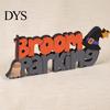 Indoor Seasonal Party Supplies Wooden Halloween Table Sign, Vintage Letter Tabletop Decoration, Spooky Standing Unique Photo Prop Block Sign