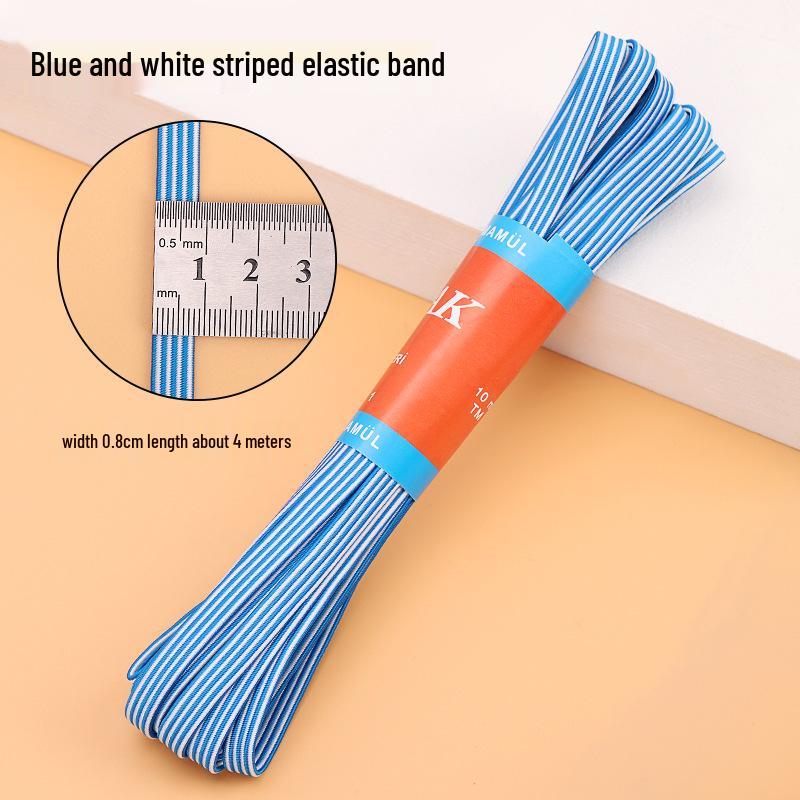 Durable Double-Layer Elastic Band for Waistbands - High Elasticity Flat Rubber Cord