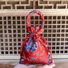 Chinese Knot Wedding Bride and Groom Brocade Handle Bag Wedding-favor Gift Package Bag Candy Bag