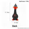 Bite-Resistant Latex Squeaky Dog Toy - Standing Chicken or Big-Mouthed Duck Teething Toy.