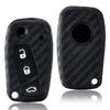 Carbon Fiber Silicone Car Key Case Cover For Fiat Panda Grande Punto Stilo StreetKa Urban Doblo Bravo Dot Ducato 500 Accessories