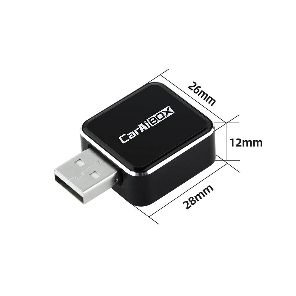 2in1 Wireless CarPlay Android Auto Mini Smart Ai Box Wired To Wireless Carplay For USB/Type C Connection Dongle Plug And Play