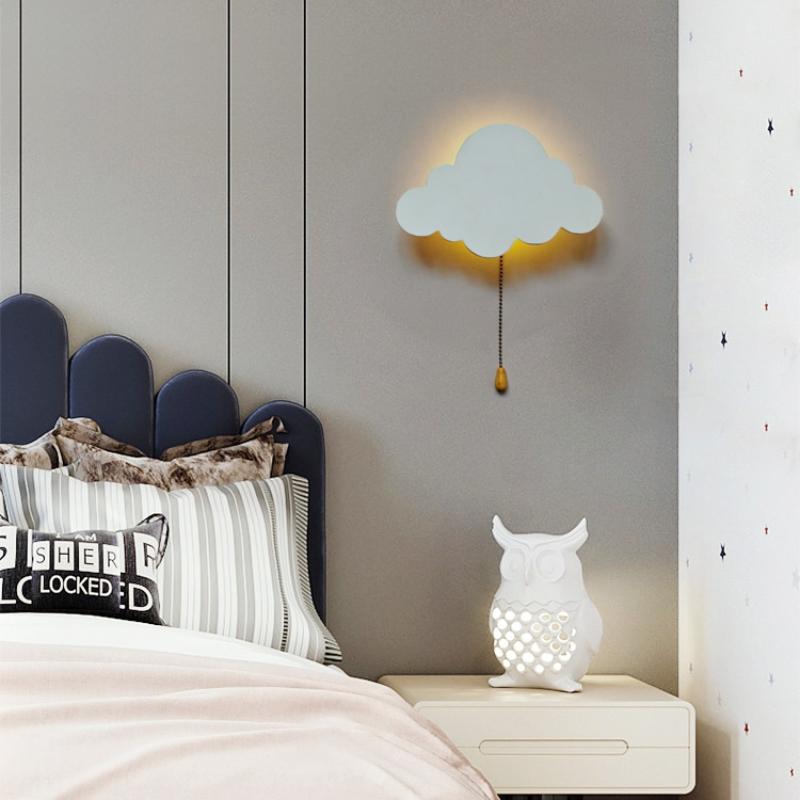 Wolkenlicht - Schwebende Wolken-Wandleuchten für Kinderzimmer & Babyzimmer | Batteriebetriebene Hängende Nachtlichter