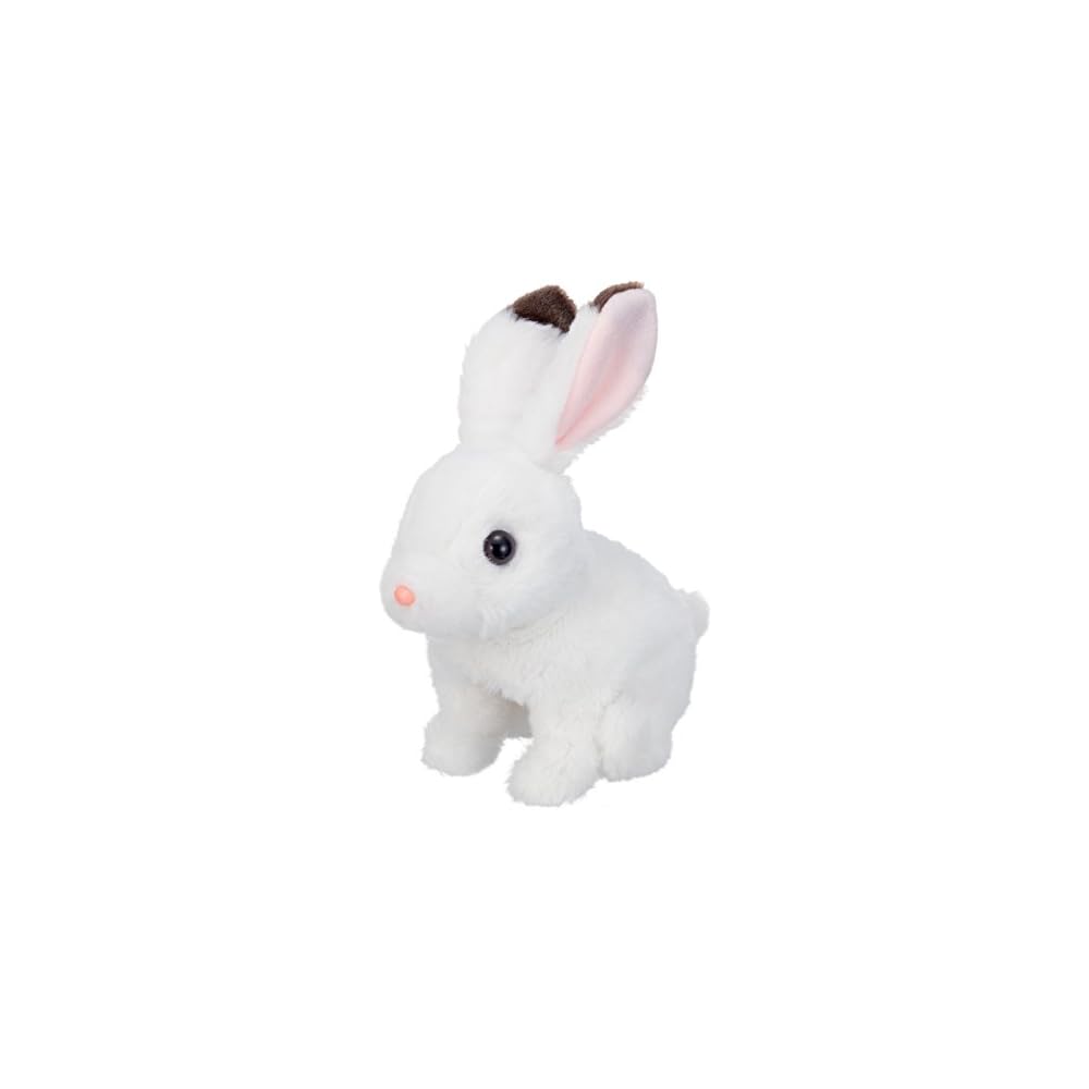 IWAYA Omimi Patapata Yuki Walking Plush Toy Rabbit with Sound 90x200x180mm for Ages 3+