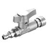 38 Inch Pressure For Washer Ball Valve Stainless Steel Quick Connect for 5000 PSI Fluid Control In High Pressure Scenarios