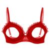 Damen Spitze BH Cutout Gepolstert Bügel Verstellbare Träger Ausgeschnittenes Design Brassiere Unterwäsche