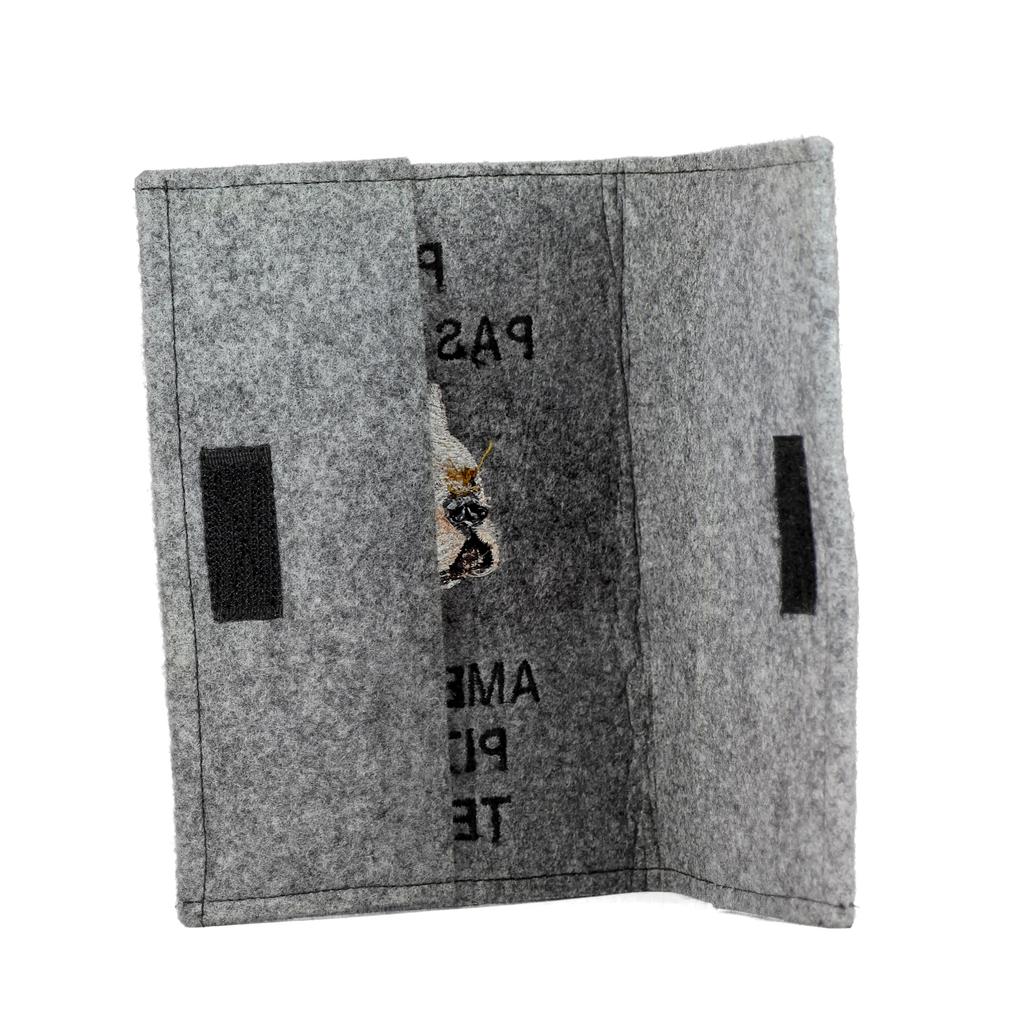 Pit Bull, American Pit Bull Terrier, Pitbull Terrier, APBT - Dog passport case, document case, gift for the traveller from the Art-Dog brand